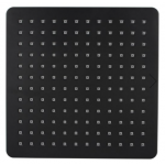 Square Matte Black  ABS Shower Head 200